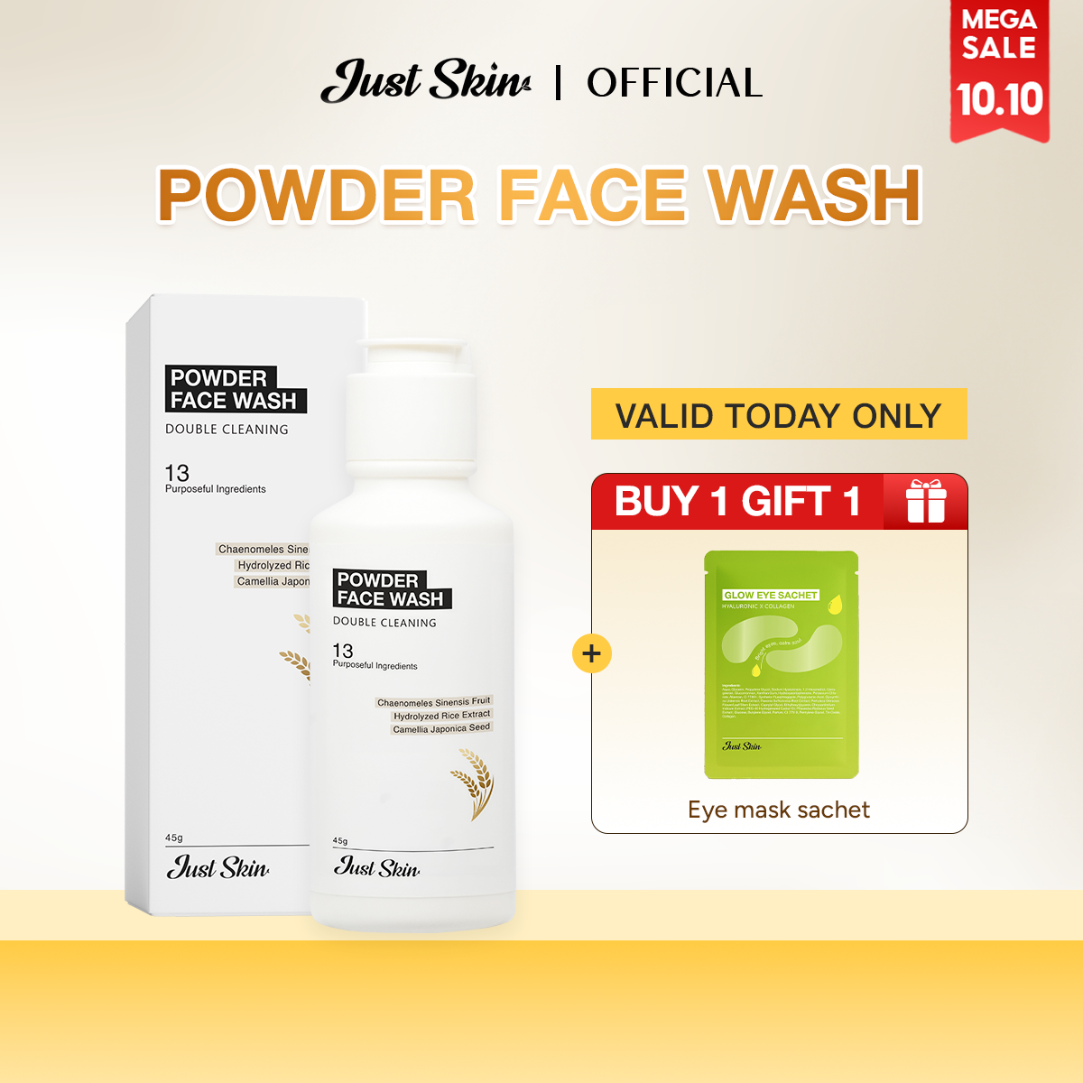 Powder Face Wash Justskin
